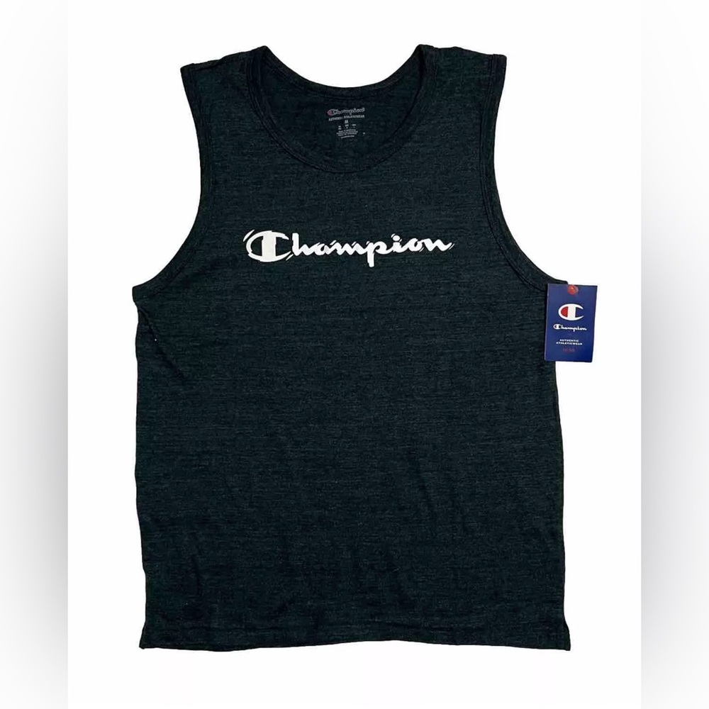 NWT Champion Graphic Tank Top Men’s Size Medium Black A-345